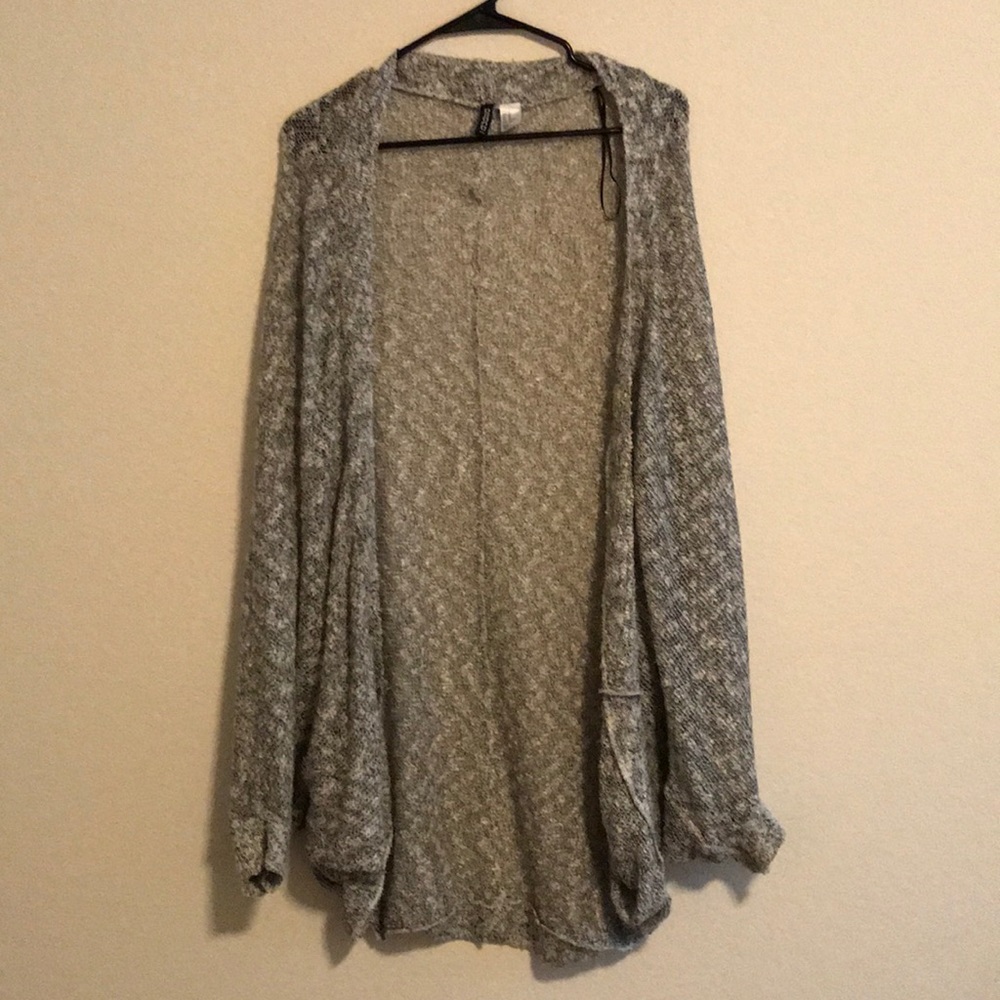 H&M Grey Loose Knitted Cardigan